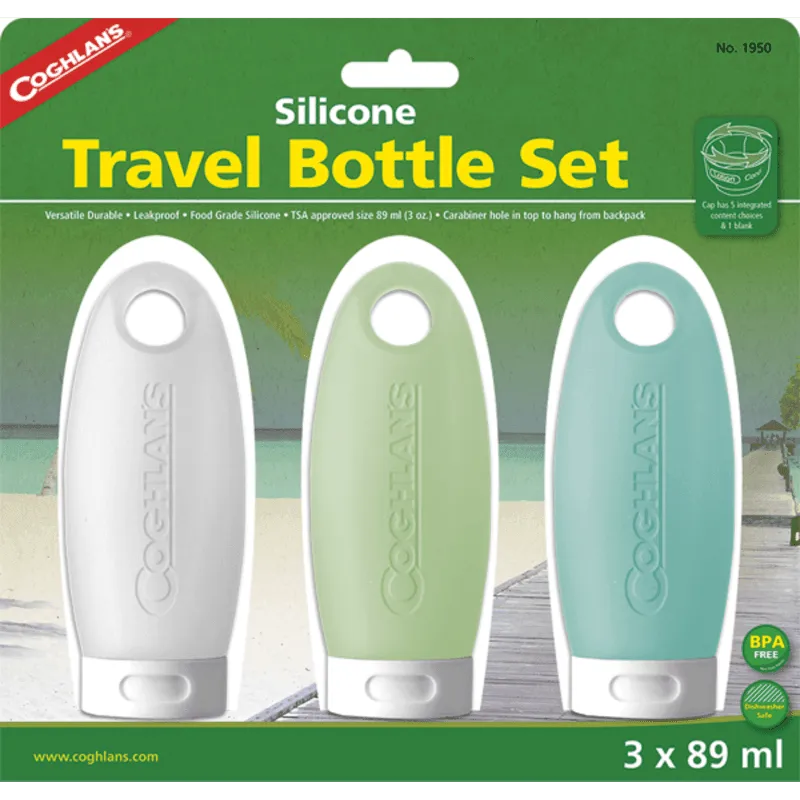 Coghlans Silicone Travel Bottles 3 Pack