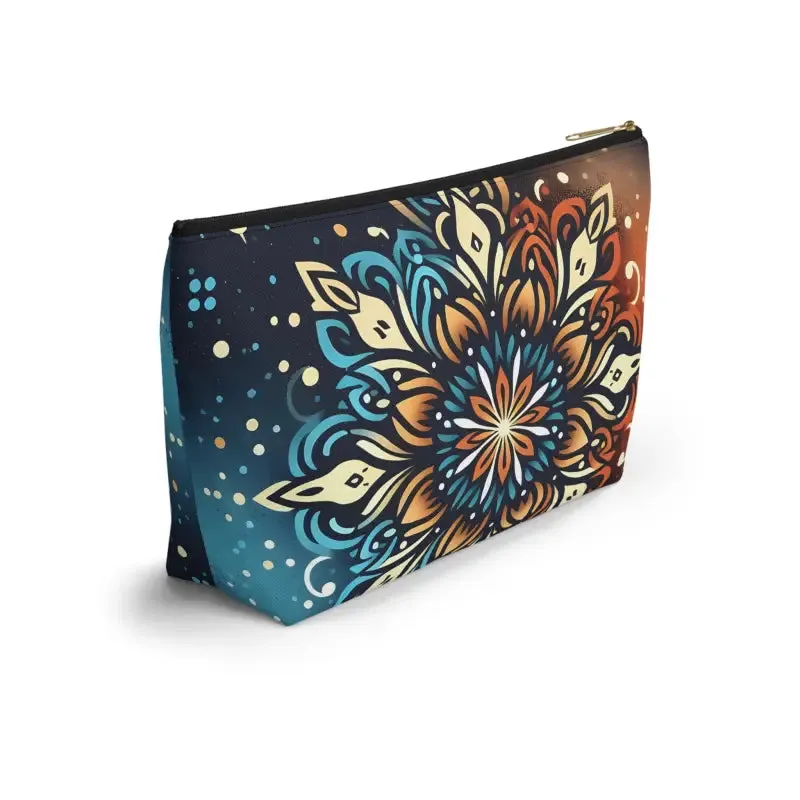 Colorful Mandala Accessory Pouch for Bold Boho Style