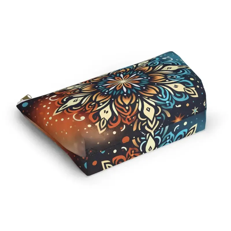 Colorful Mandala Accessory Pouch for Bold Boho Style