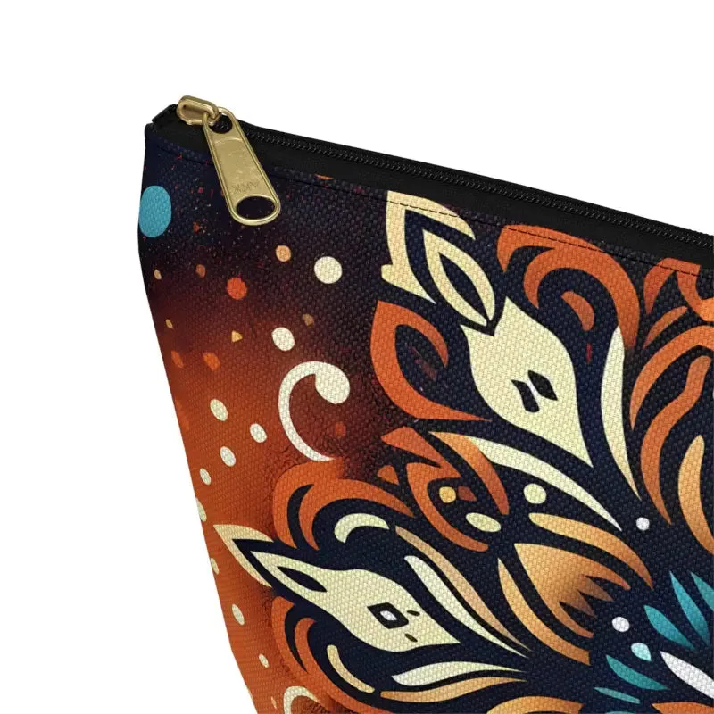 Colorful Mandala Accessory Pouch for Bold Boho Style