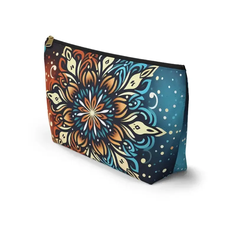 Colorful Mandala Accessory Pouch for Bold Boho Style