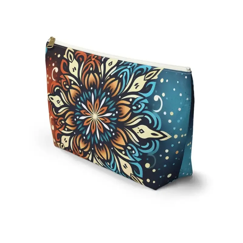 Colorful Mandala Accessory Pouch for Bold Boho Style