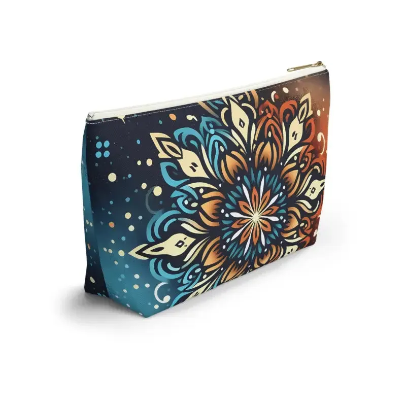Colorful Mandala Accessory Pouch for Bold Boho Style