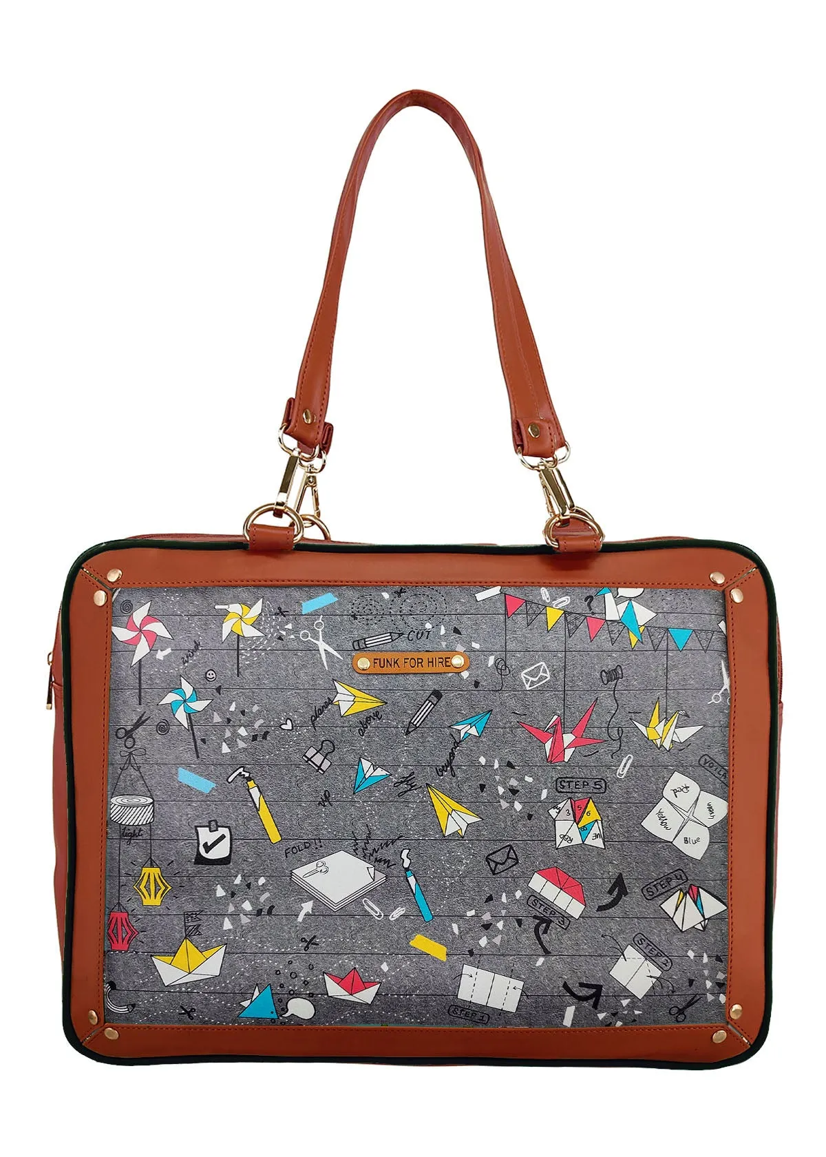 Combo Offers : Origami Luggage Bag Grey & Origami Loop Black Wallet White