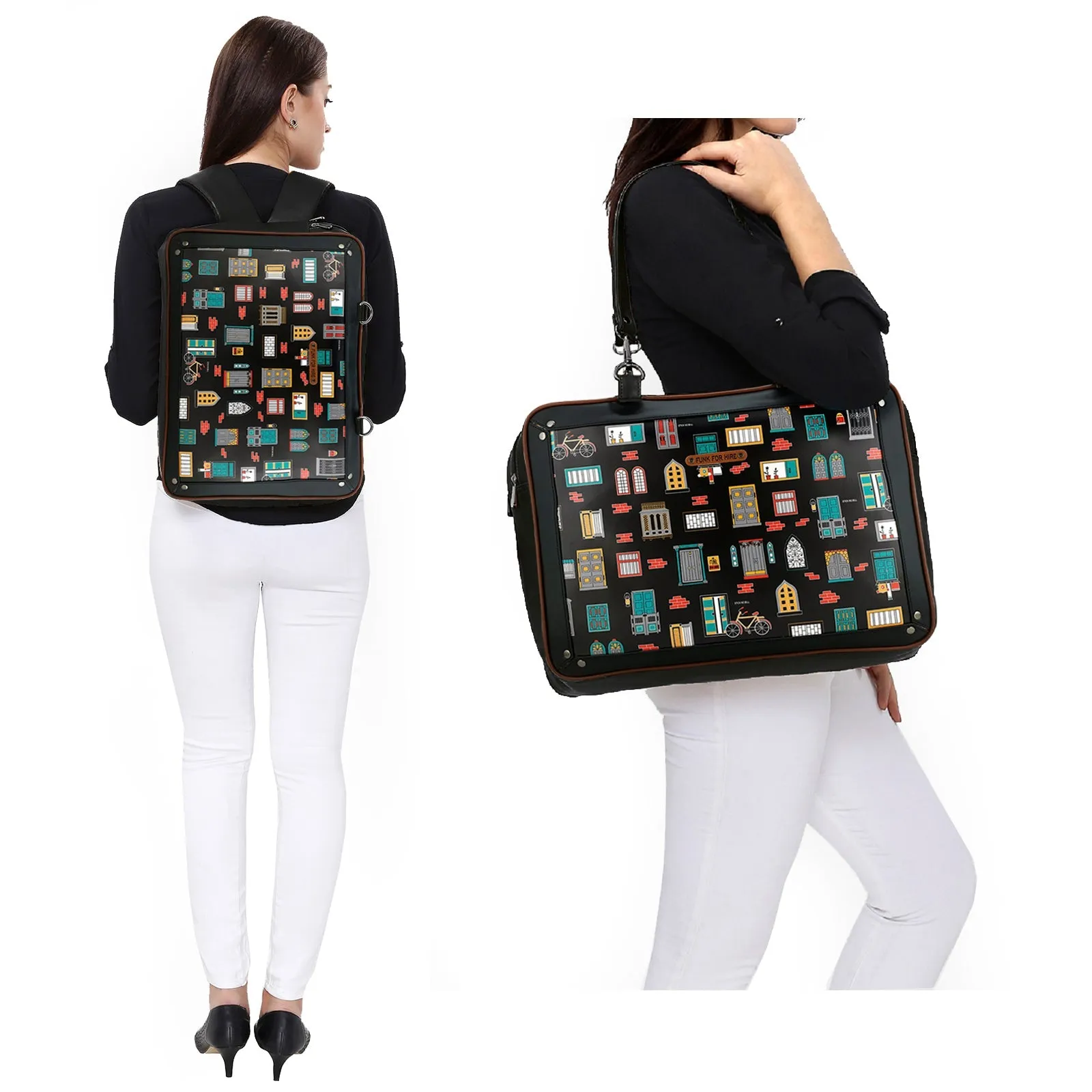 Combo Offers : Wall Luggage Bag Black & Wall Pocket Black Wallet