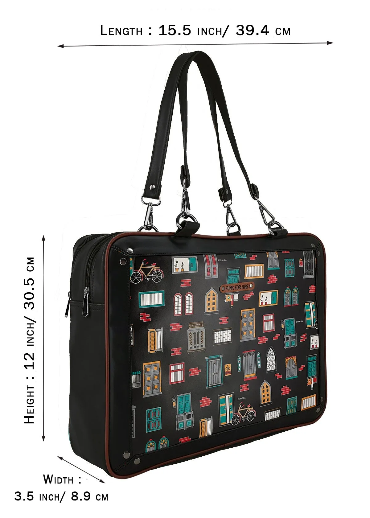 Combo Offers : Wall Luggage Bag Black & Wall Pocket Black Wallet