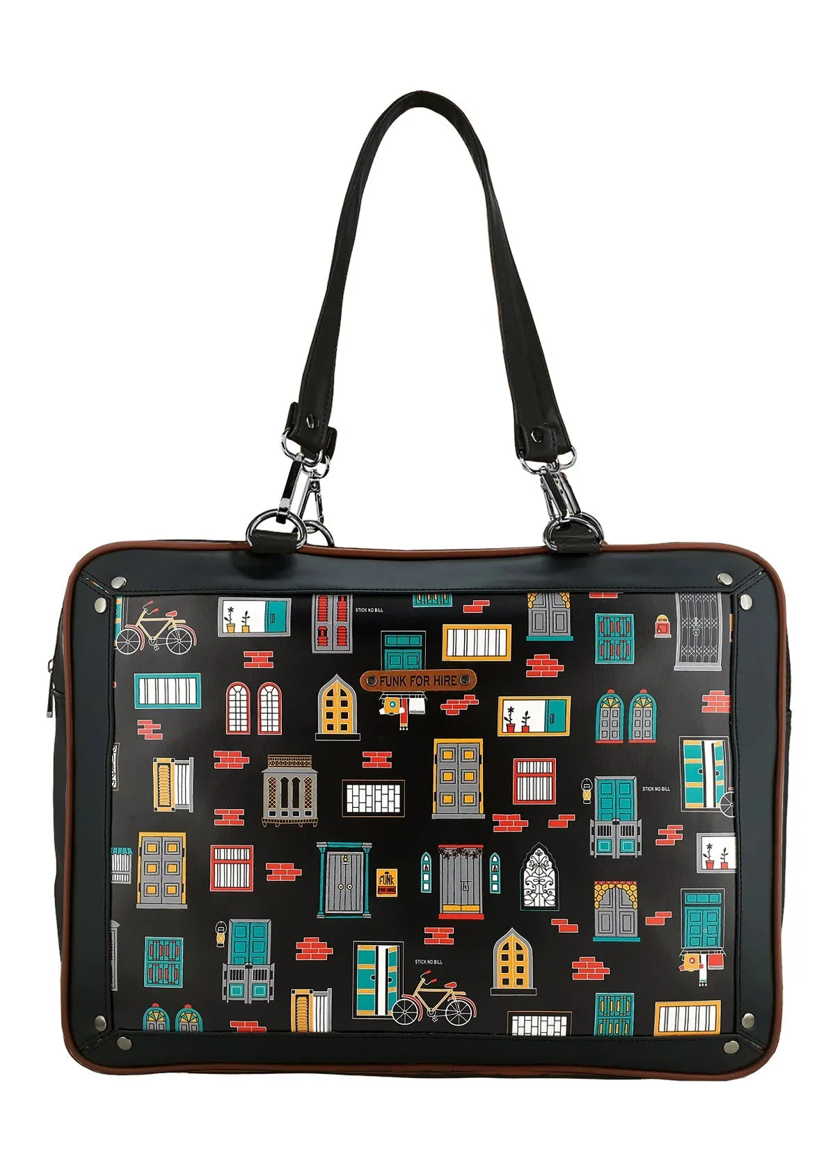 Combo Offers : Wall Luggage Bag Black & Wall Pocket Black Wallet