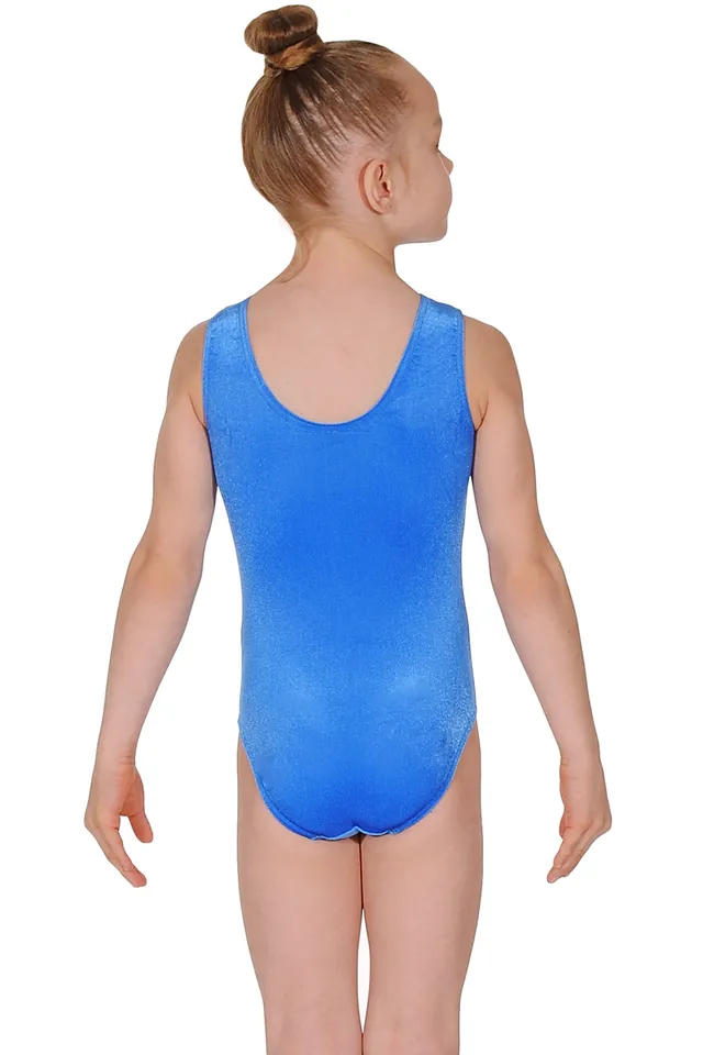Comet Sleeveless Smooth Velour Long Sleeved Leotard