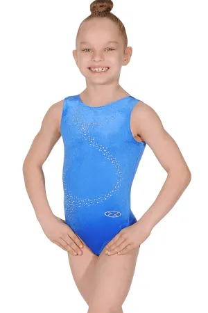 Comet Sleeveless Smooth Velour Long Sleeved Leotard