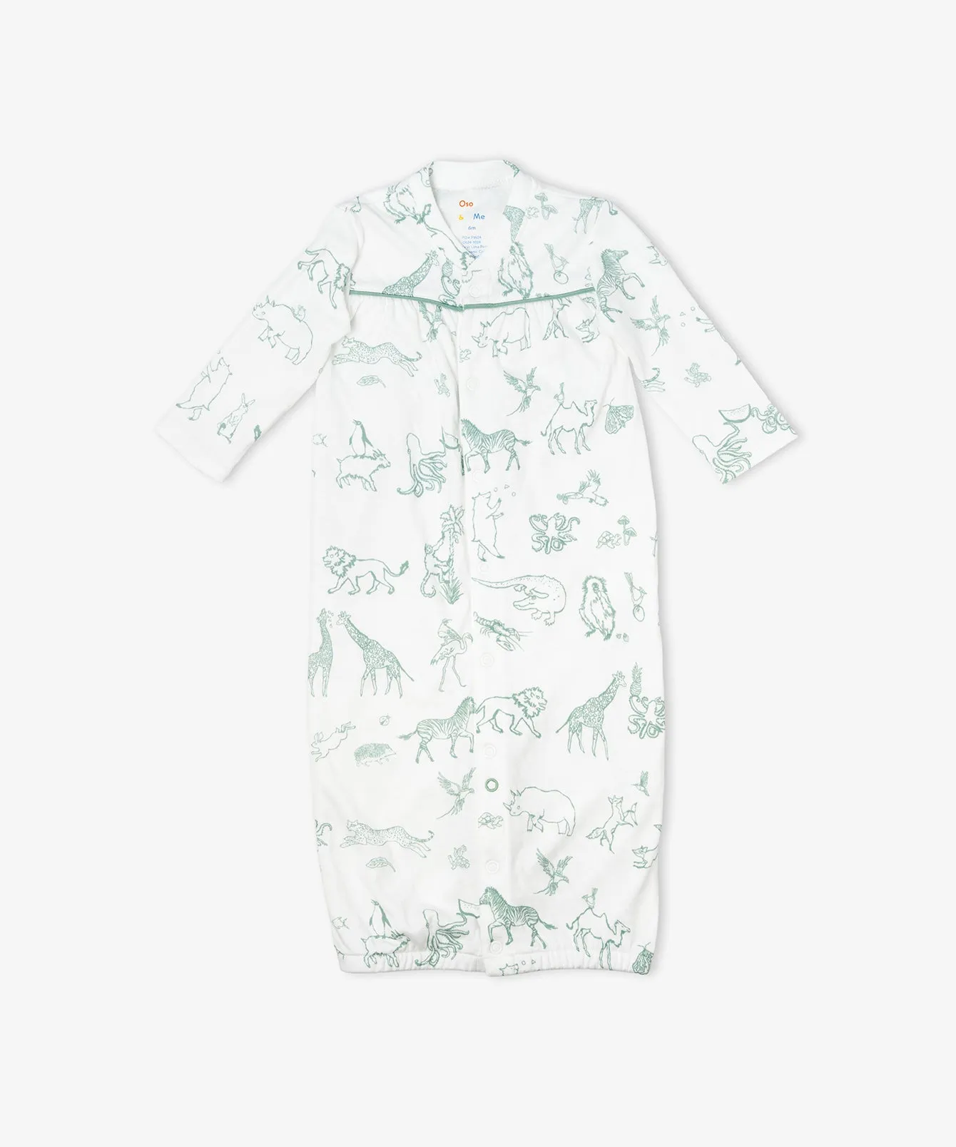Convertible Gown, Seafoam Animal Parade