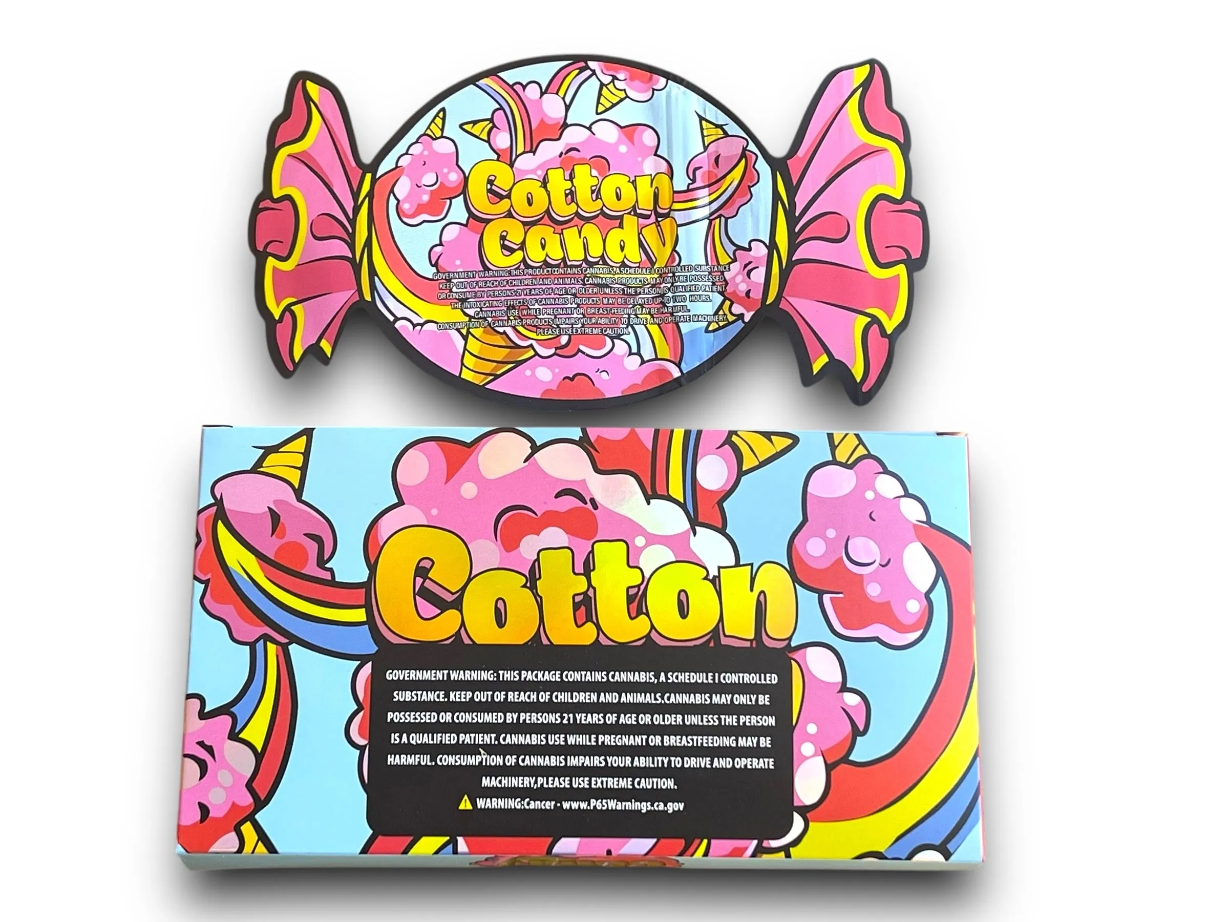Cotton Candy (Pink) Mylar Bag with Box 3.5 Grams