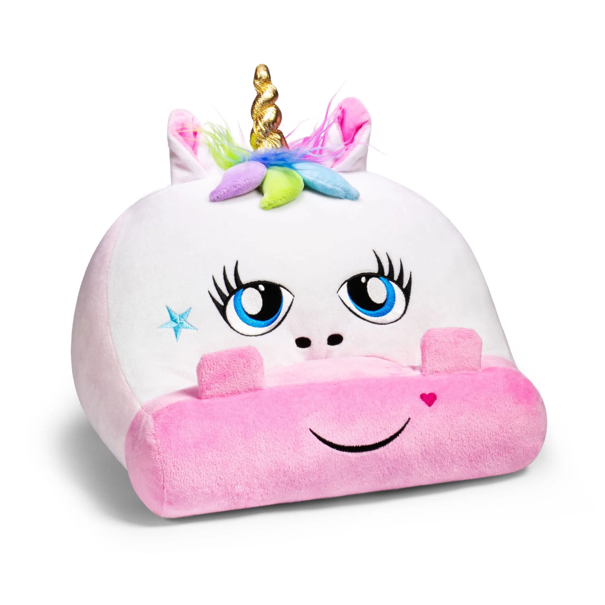 Cuddly Reader Unicorn Book Holder with storage