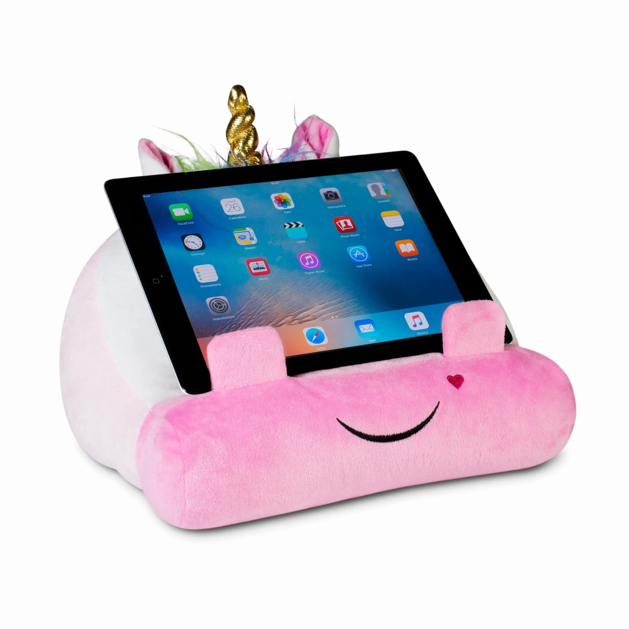 Cuddly Reader Unicorn Book Holder with storage
