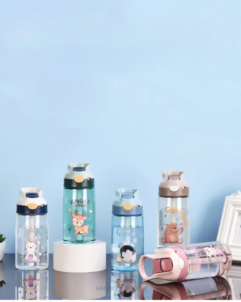 CUTE ANIMAL DESIGN WATER BOTTLE FOR KIDS - 470ML