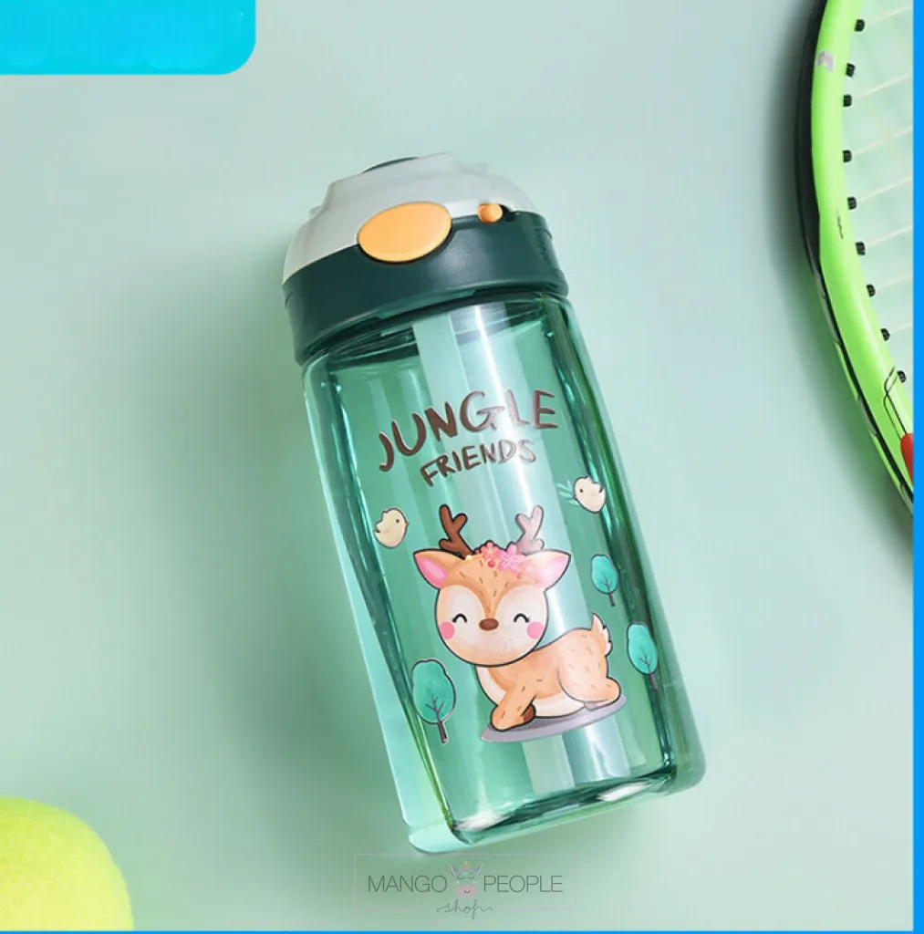 CUTE ANIMAL DESIGN WATER BOTTLE FOR KIDS - 470ML
