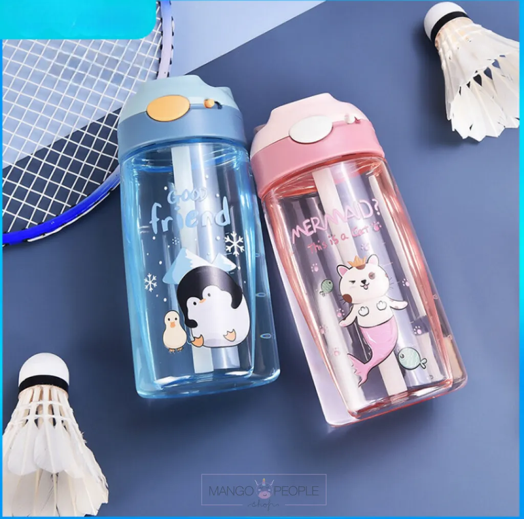CUTE ANIMAL DESIGN WATER BOTTLE FOR KIDS - 470ML