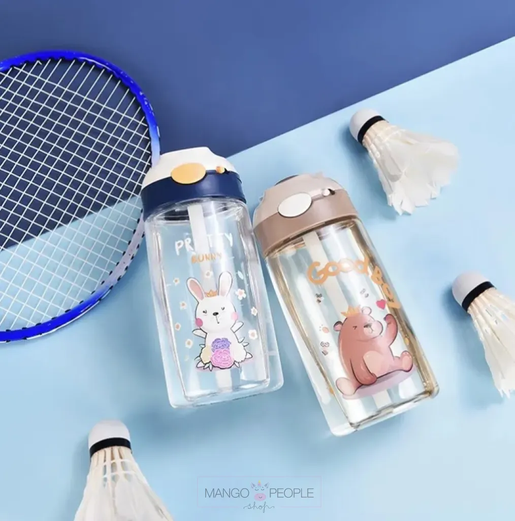 CUTE ANIMAL DESIGN WATER BOTTLE FOR KIDS - 470ML
