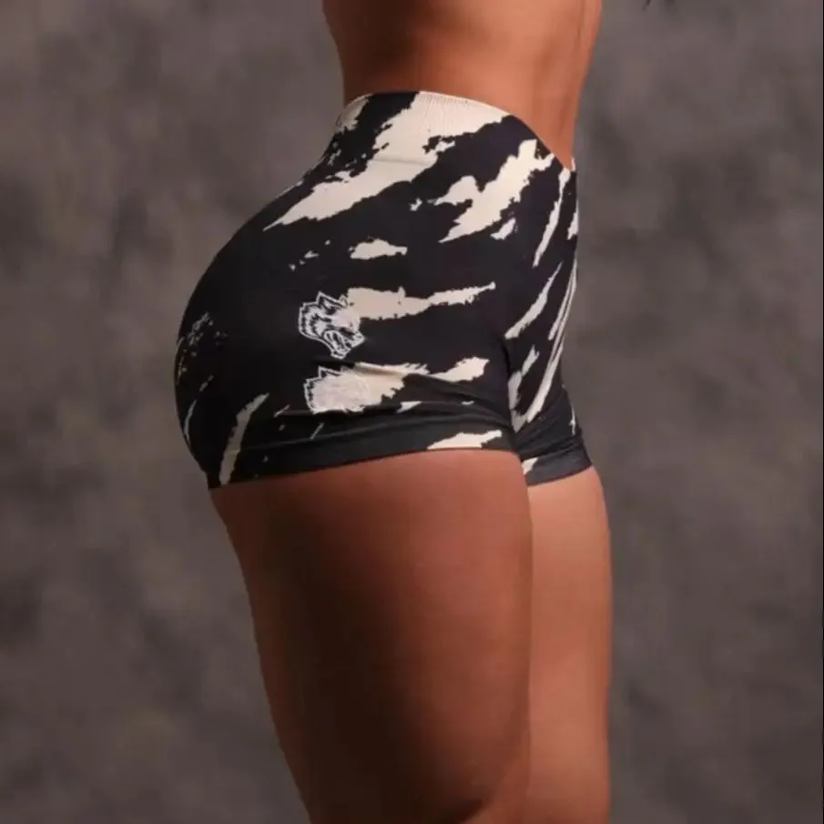 Darc Sport Shorts Female Gym Wear Fitness Wolves Head Pants Womans Yoga Fitness Darc Women Running Sexy Shorts
