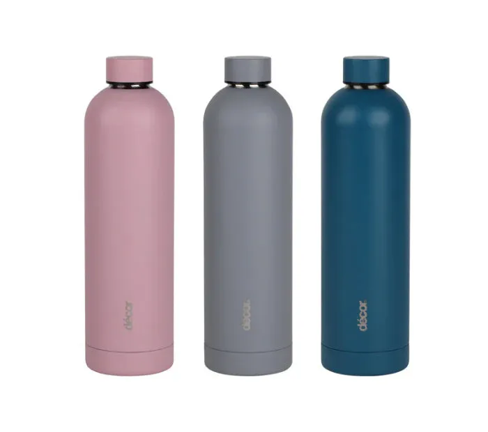 Décor® Screw Top Stainless Steel Bottle 1L