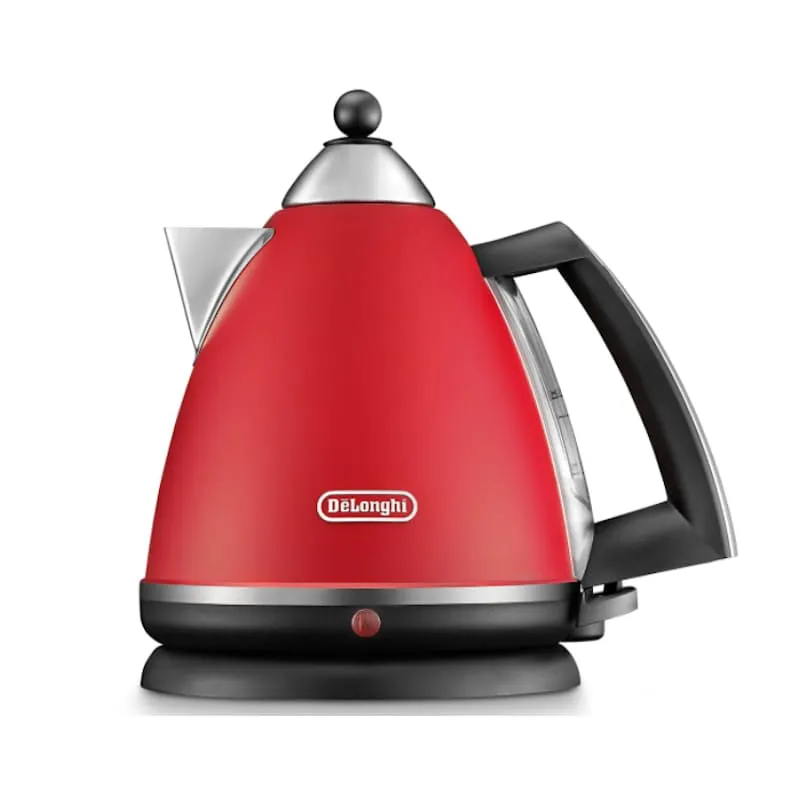 DeLonghi Argento Toaster & Kettle Set Red