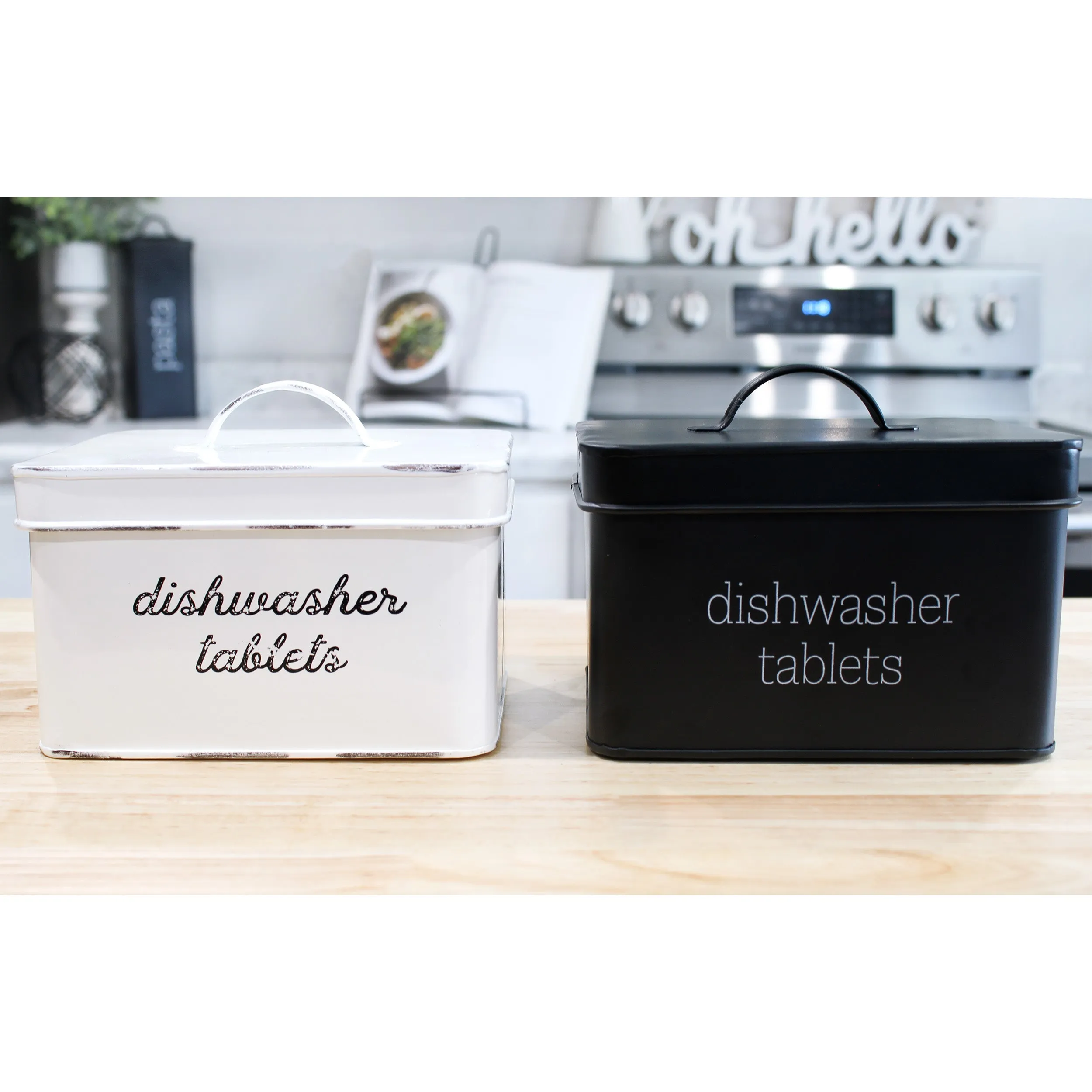 Dishwasher Pod Holder, Tablet Container (White, Case of 18)