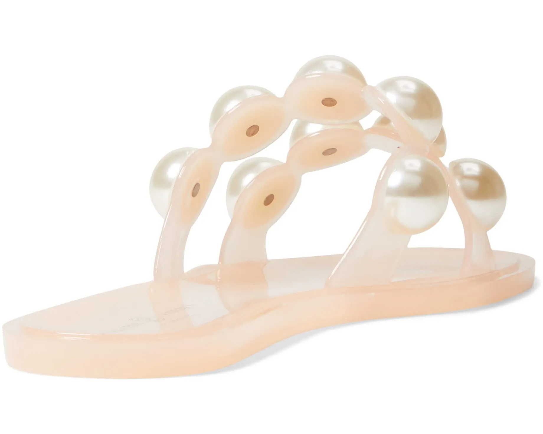 Double Pearls Clear Sandal