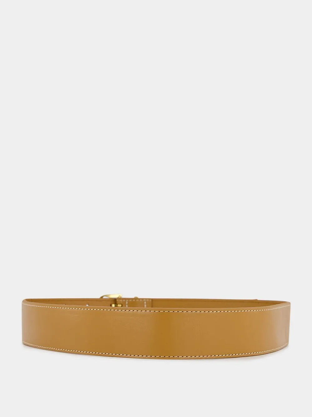 Double-Strap Leather Waist Belt