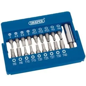 Draper Screwdriver And Magnetic Bit Holder Set (19 Piece) Dr-82393