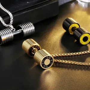 Dumbell Necklace Jewelry