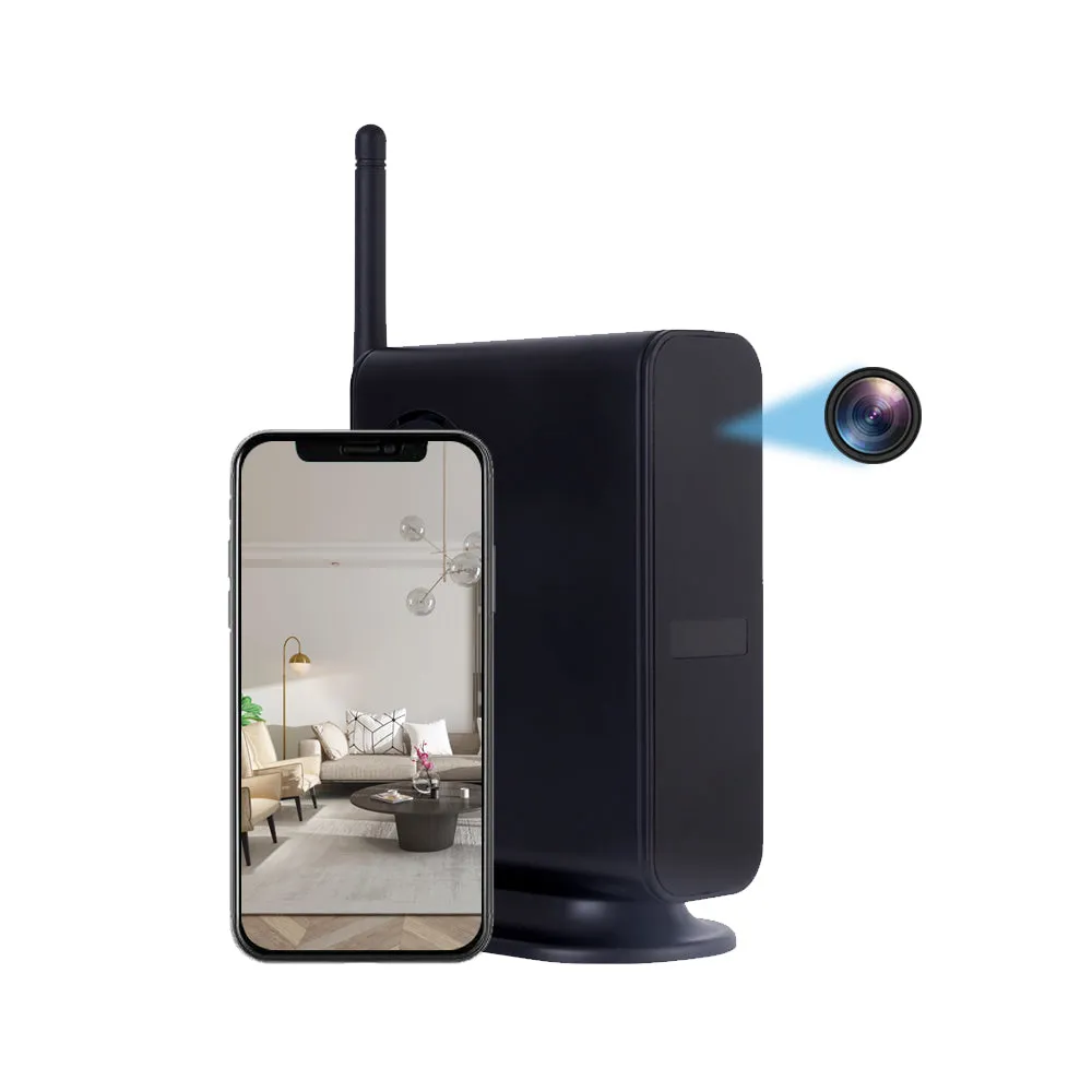 Dummy Router 1080p HD Video Camera Recorder Wireless Wi-Fi 2 Year Battery Standby