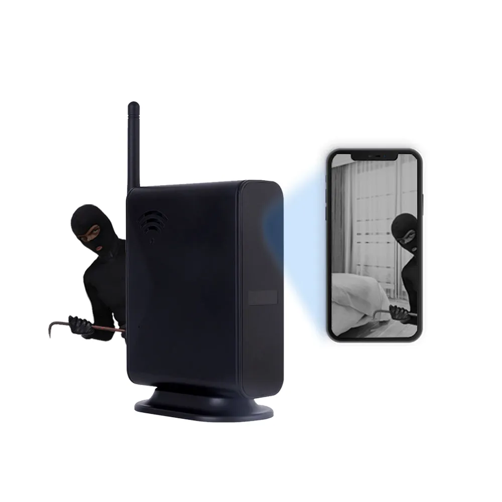Dummy Router 1080p HD Video Camera Recorder Wireless Wi-Fi 2 Year Battery Standby