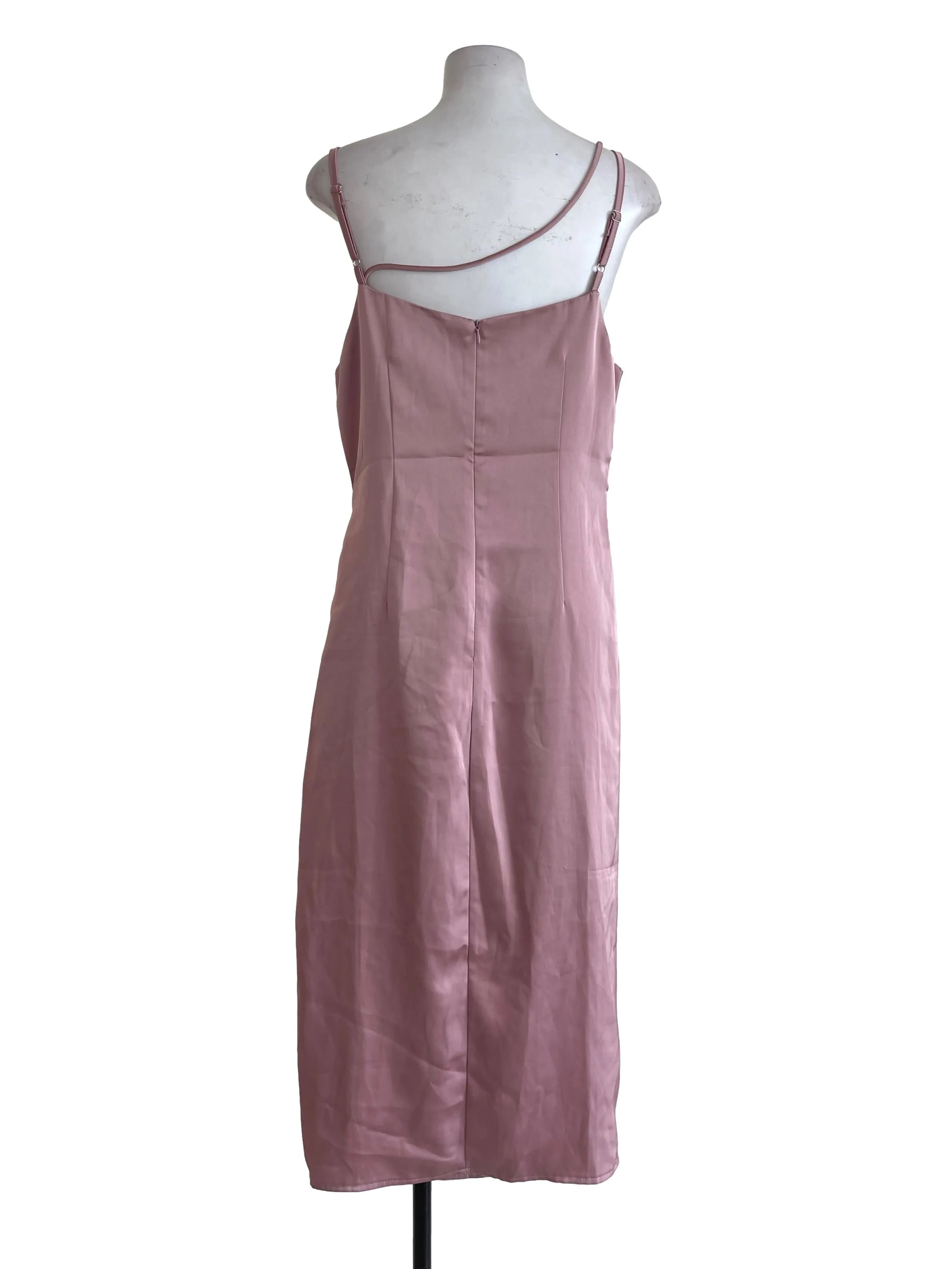 Dusty Pink Satin Dress