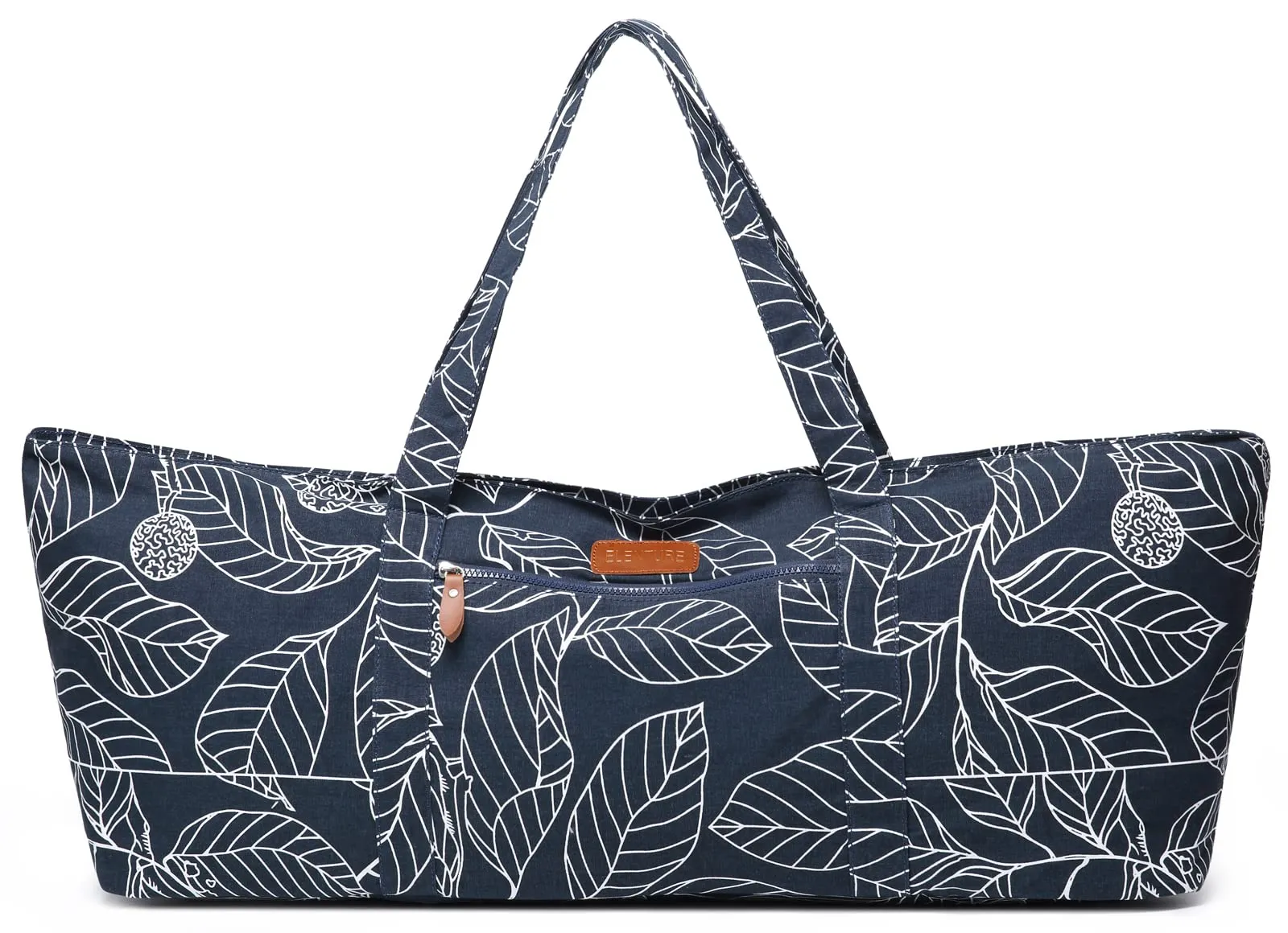 ELENTURE Large Yoga Mat Bag for Women Men, Travel Yoga Gym Bag for Pilates Office Beach Workout, Yoga Mat Tote Carrier with Mat Strap for 1/4" 1/2" Thick Exercise Yoga Mat