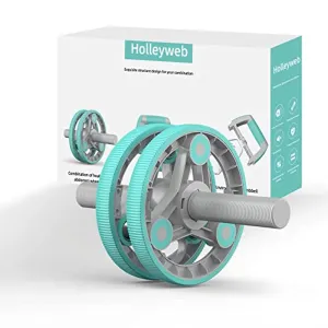 Elevens Ab Roller Wheel for Training Abdomen & Core Strength, 14-in-1 Exercise Equipment for Abs Workout at Home Gym Fitness Yoga for Women（Green)