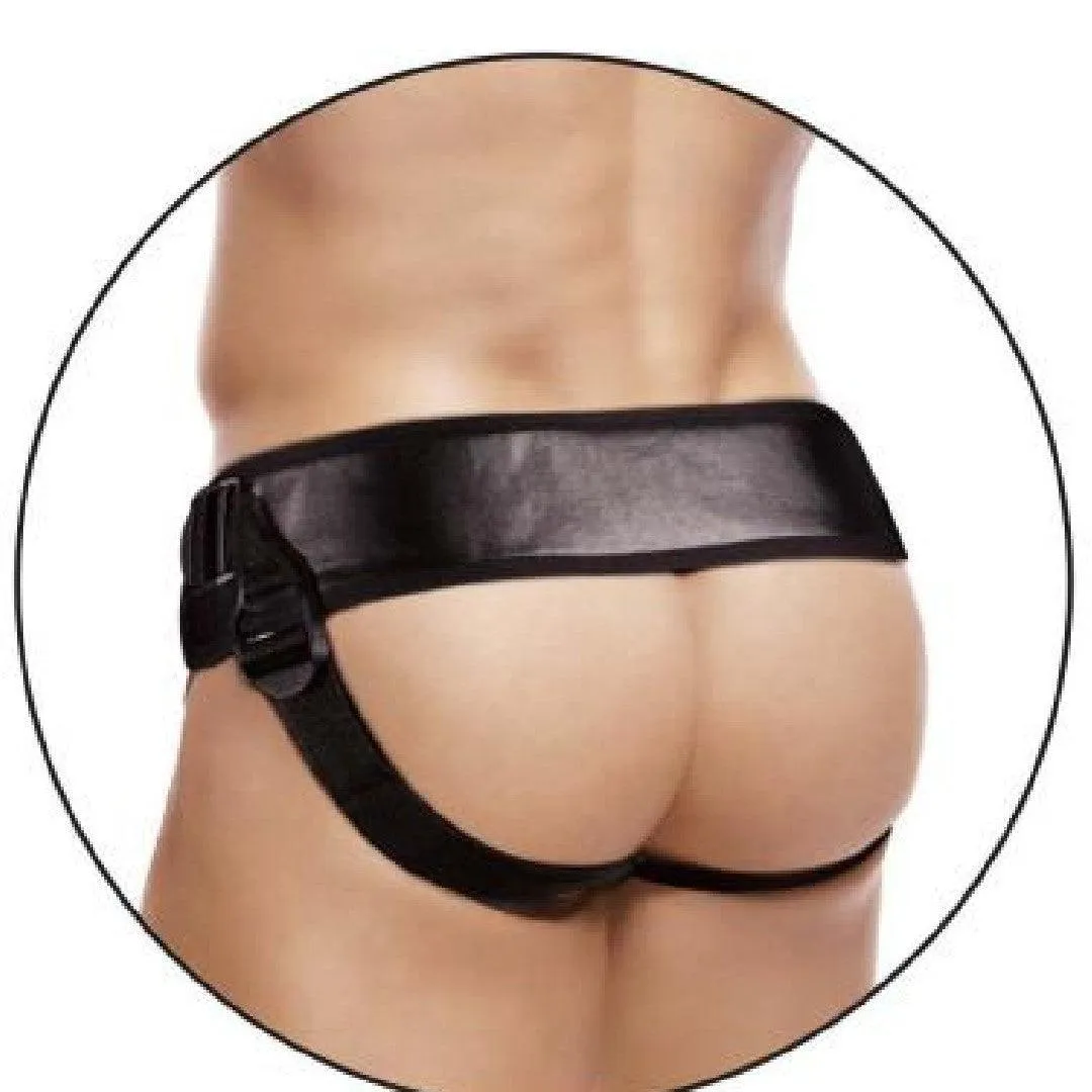 Erection Assistant 8 Inch Hollow Dildo & Strap-on Harness  - Vanilla