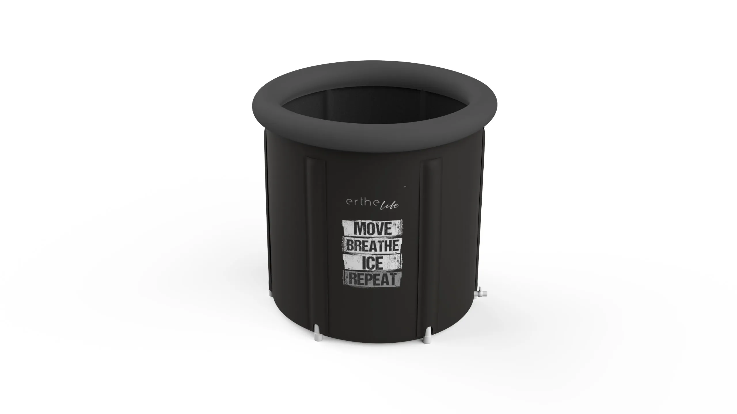 Erthe Life Portable Ice Bath (with Inflatable Insulated Lid and Cover)