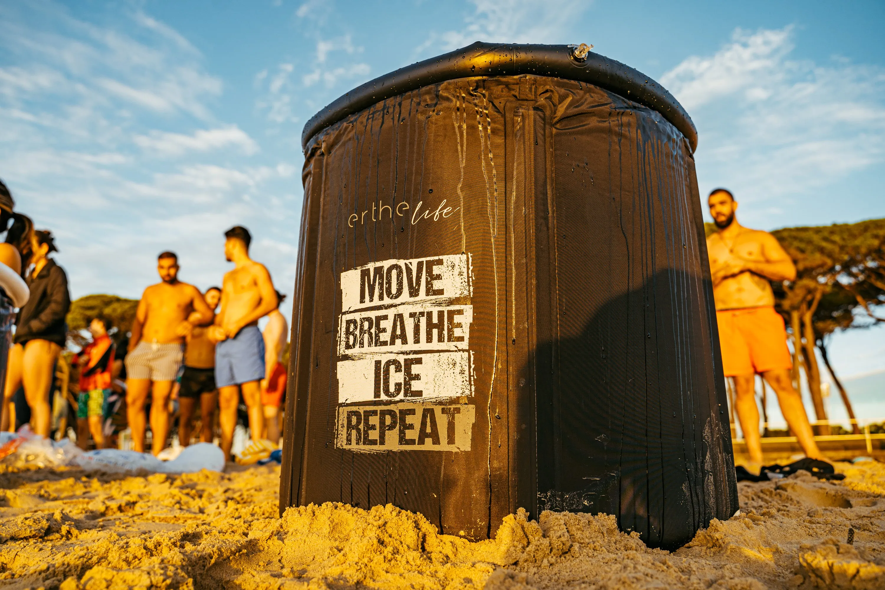 Erthe Life Portable Ice Bath (with Inflatable Insulated Lid and Cover)