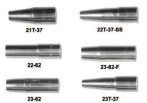 Esab Welding 23 Series Nozzles, Self-Insulated, Tip Flush, 5/8 in, For No. 3 Gun, 1230-1122