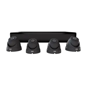 ESP RHD4KD4B2TB RekorHD 2MP Analogue 4CH 2 Camera Dome Kit 2TB Black