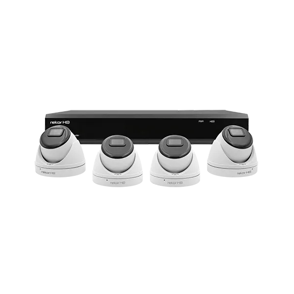 ESP RHD8KD4W2TB Rekor HD 8 Channel HD 2TB 4x White Dome Camera Kit