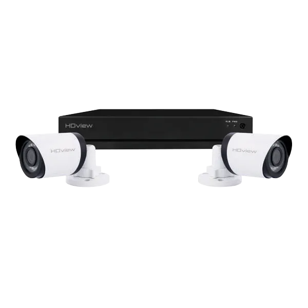 ESP SHDV4KB2W8TB HDview 4MP Super HD 4 Channel 8TB 2x White Bullet Camera Kit