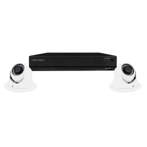 ESP SHDV4KD2W8TB HDview 4MP Super HD 4 Channel 8TB 2x White Dome Camera Kit
