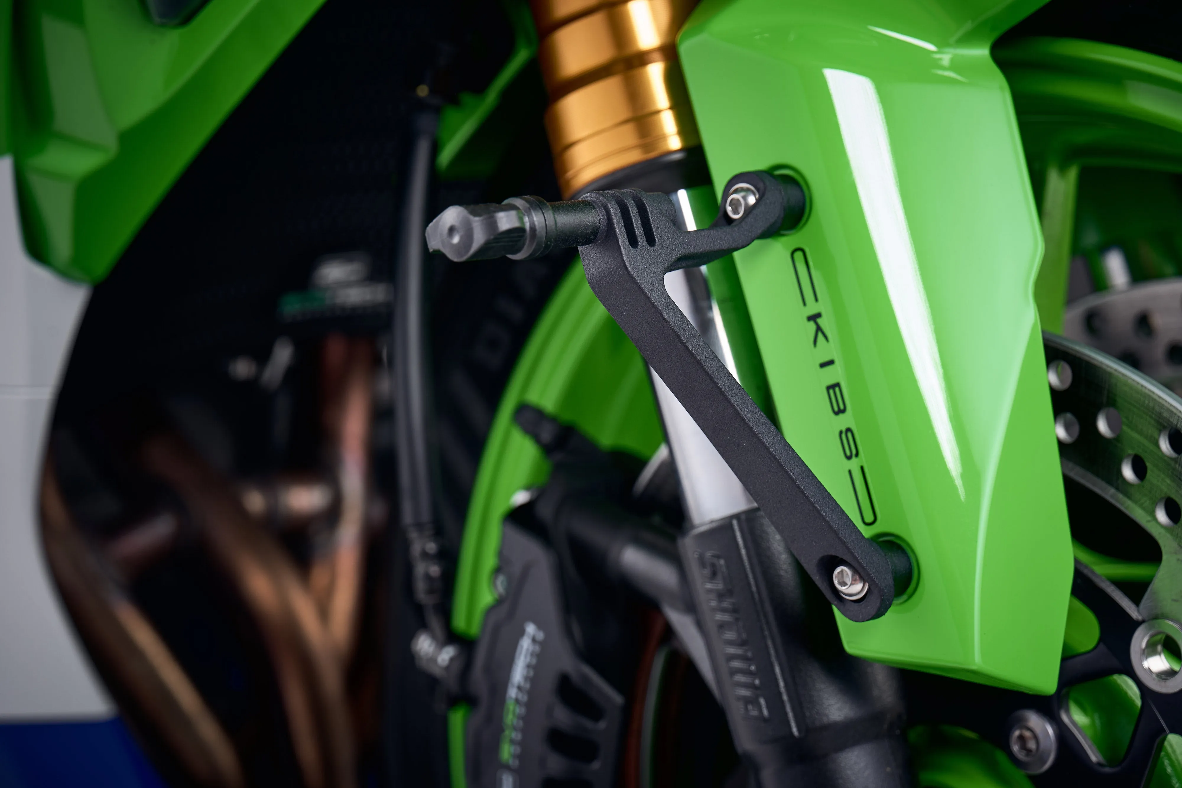 Evotech Action / Safety Camera Front Mudguard Mount - Kawasaki ZX6R (2019- 2021)