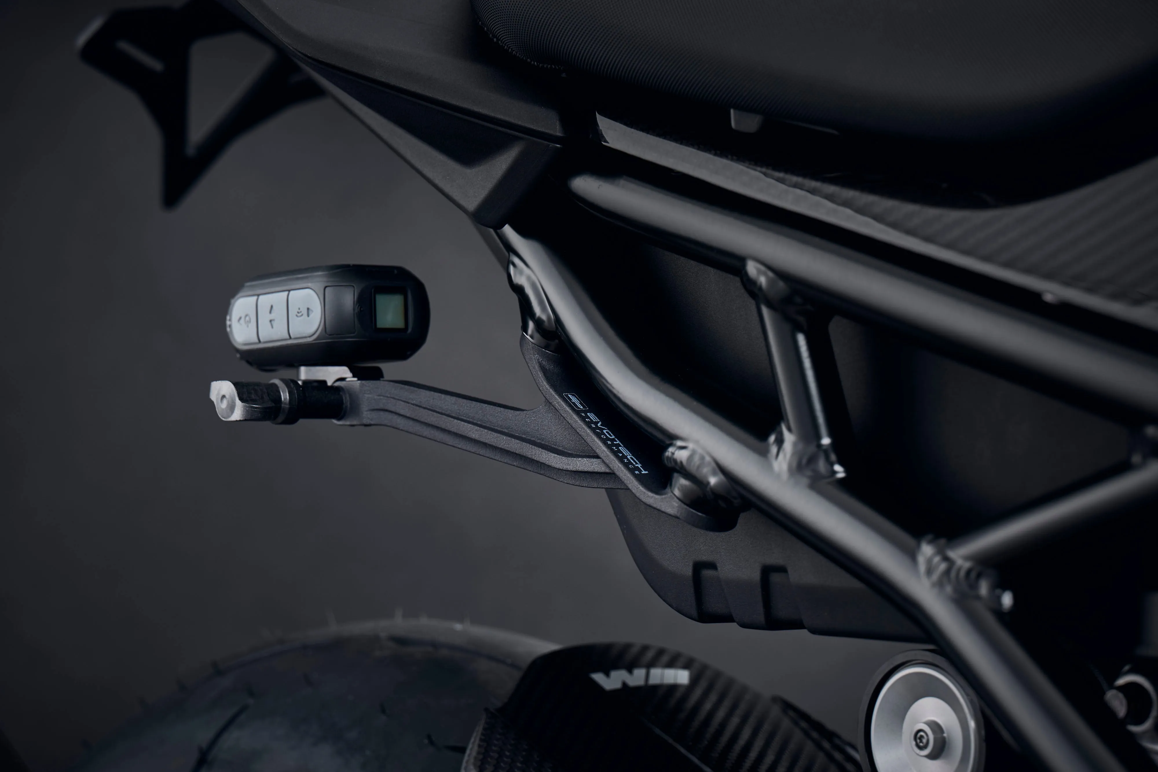 Evotech Footpeg Rear facing Action Camera Mount - BMW M 1000 RR (2021-2022) (Right-hand Side)