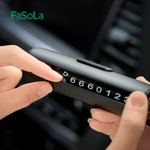 FaSoLa Multifunctional Safety Hammer with Parking Number Plate - Black, 13*4cm