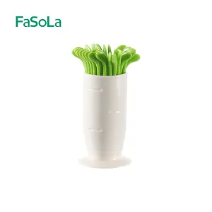 FaSoLa Radish Fruit Forks - White