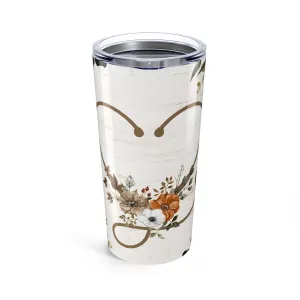 Floral Leopard Print 20oz Tumbler - Stylish Travel Mug for Coffee Lovers