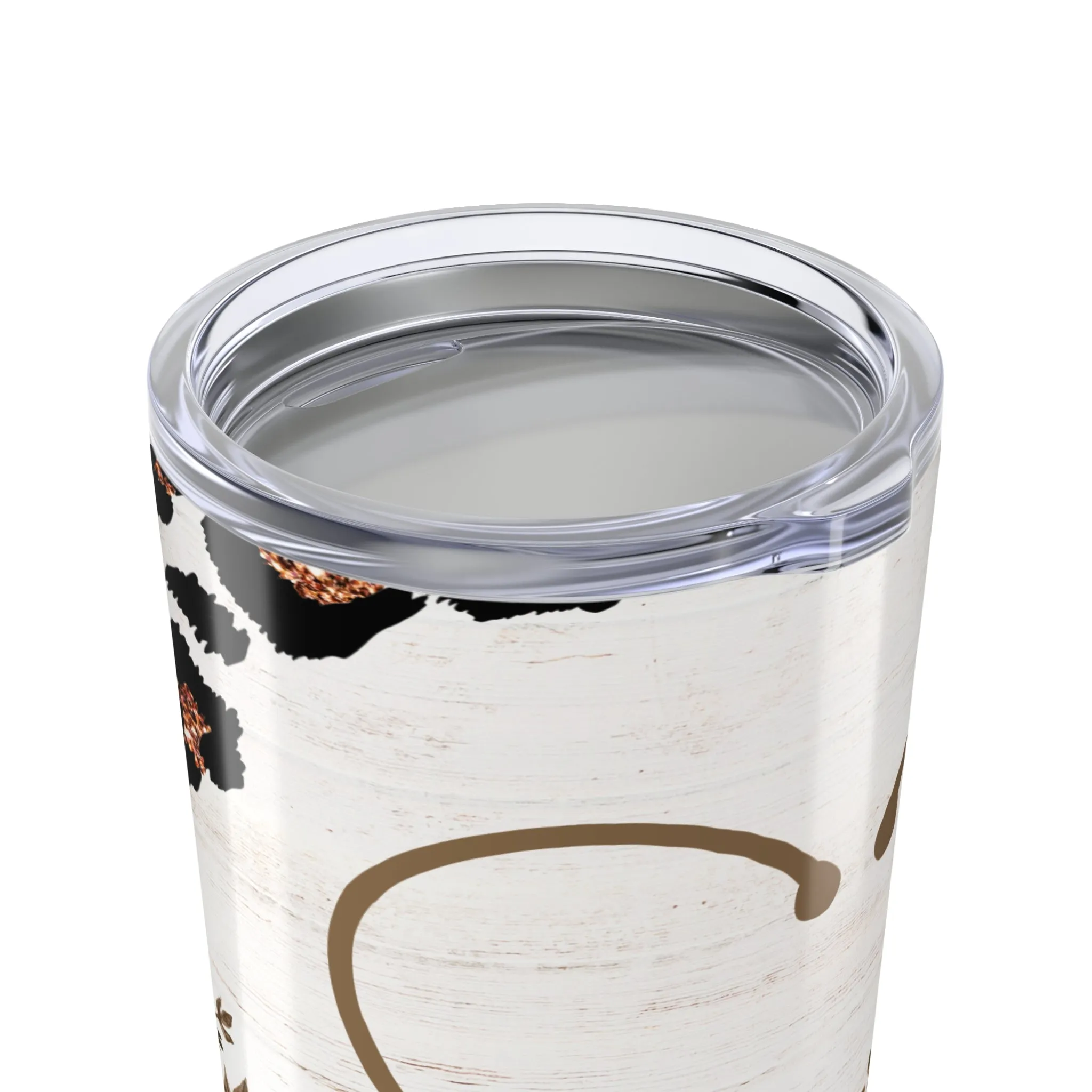 Floral Leopard Print 20oz Tumbler - Stylish Travel Mug for Coffee Lovers