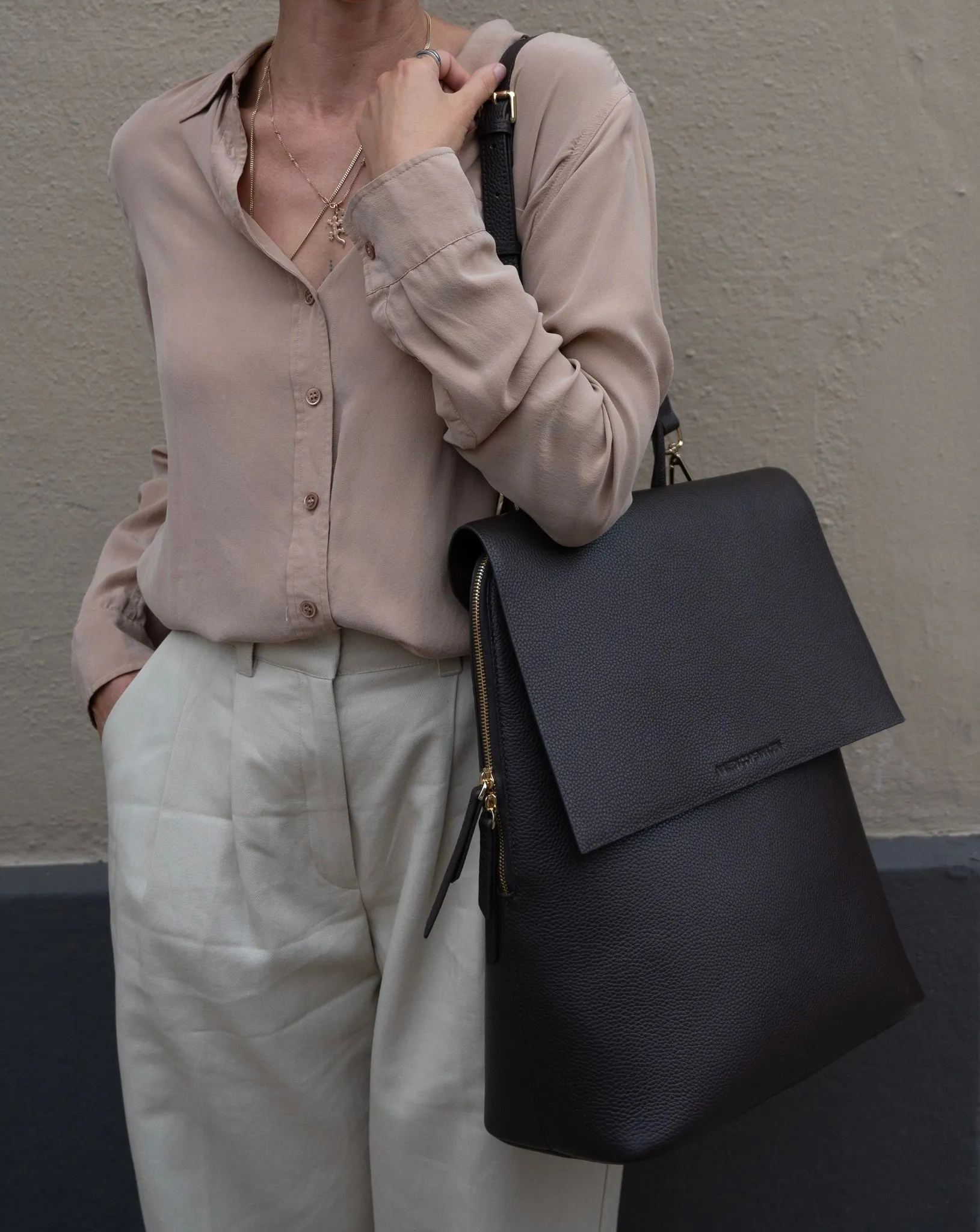 Frances Convertible Backpack Black