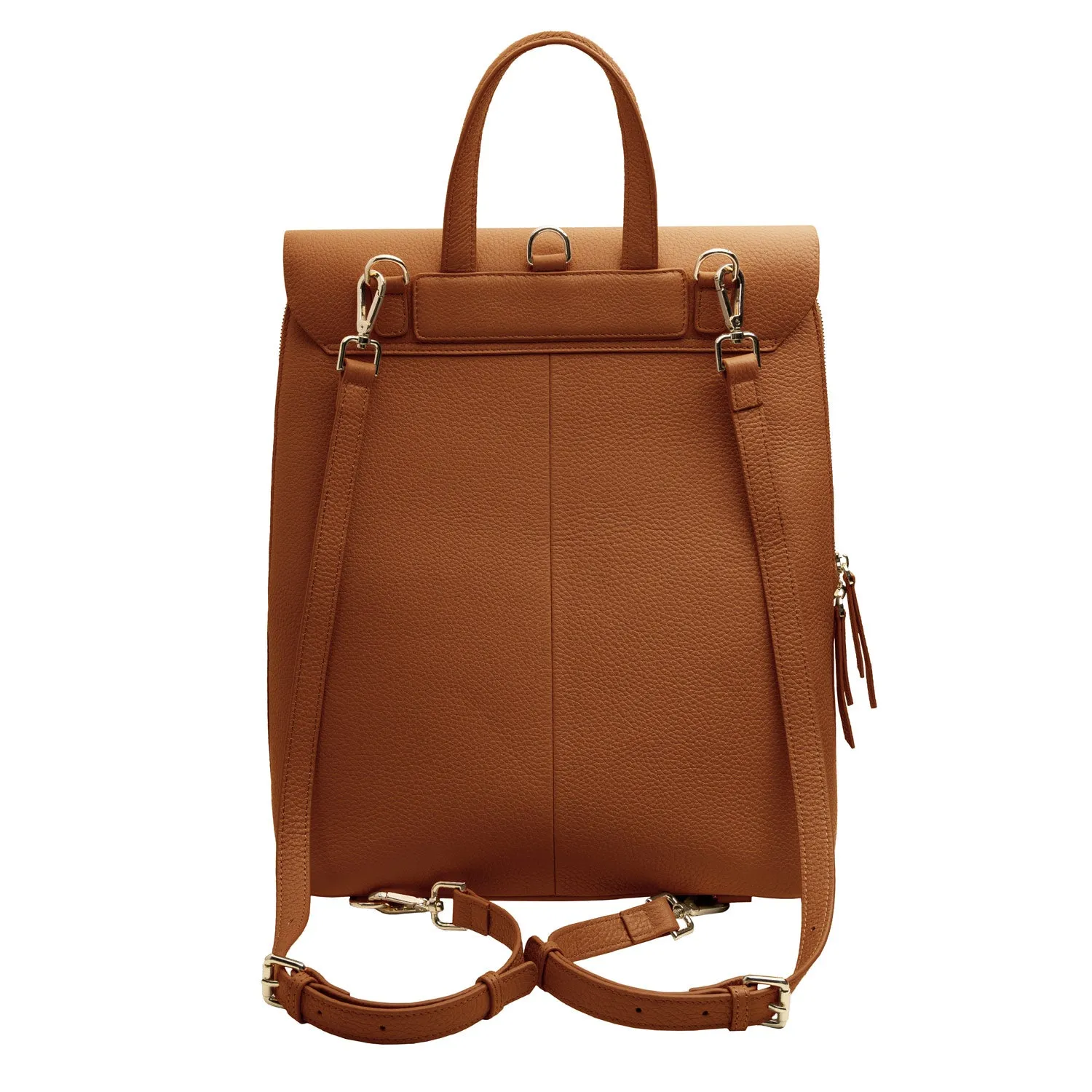 Frances Convertible Backpack Cognac